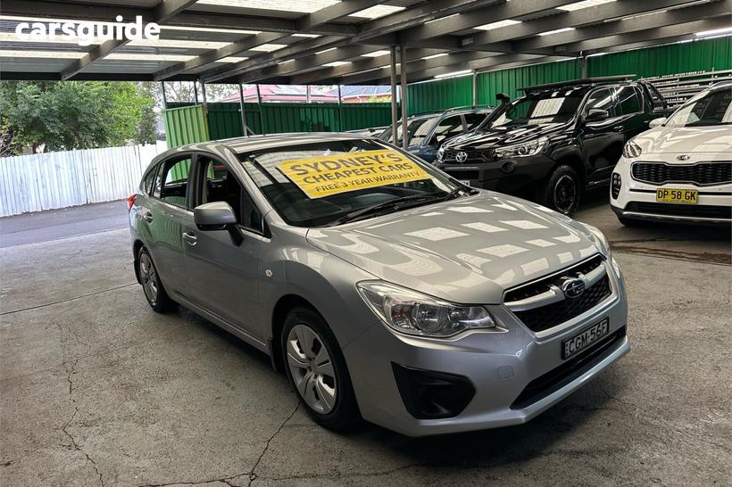 Silver 2012 Subaru Impreza Hatchback 2.0I (Awd)