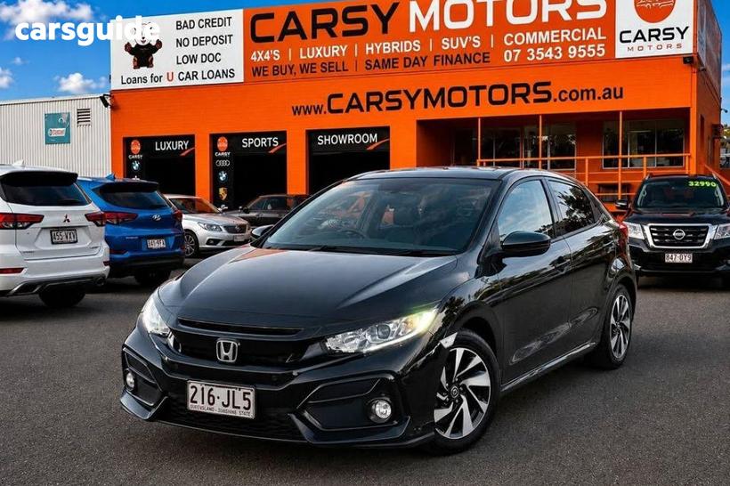 Black 2020 Honda Civic Hatchback Vti-S