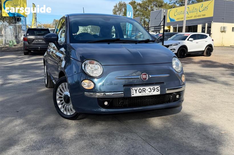 Blue 2013 Fiat 500 Hatchback Lounge