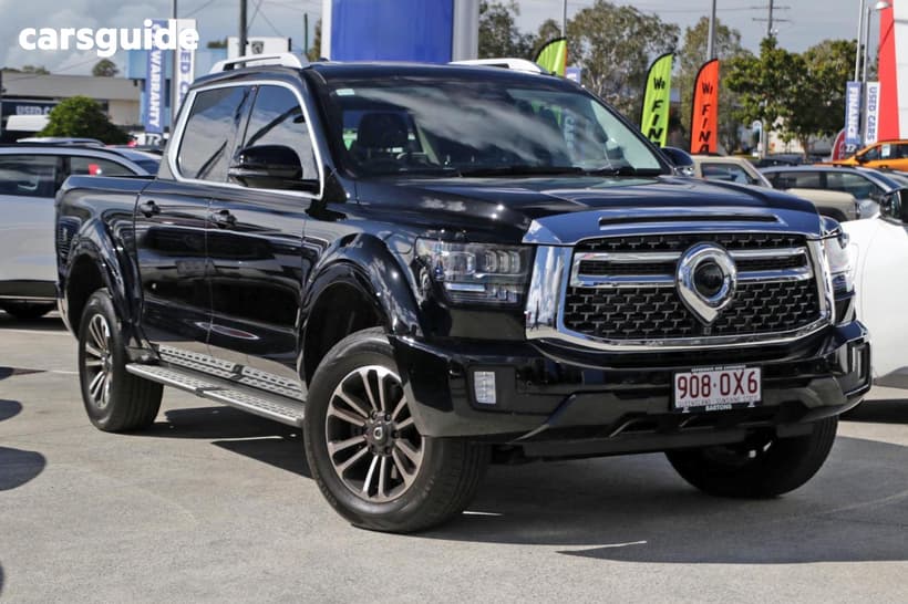 Black 2025 GWM Cannon Dual Cab Utility Ultra (4X4)
