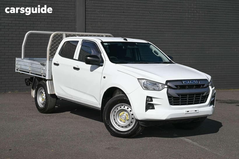 White 2021 Isuzu D-MAX Crew Cab Chassis Sx (4X4)