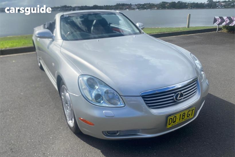 Silver 2002 Lexus SC430 Convertible
