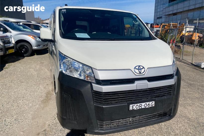 White 2021 Toyota HiAce Van Lwb