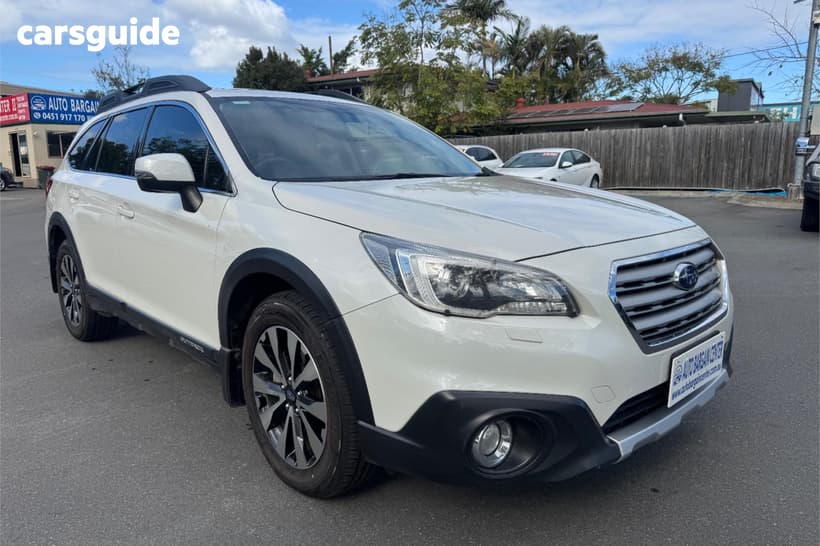 White 2015 Subaru Outback Wagon 2.0D Premium