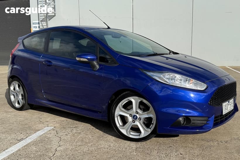 Blue 2014 Ford Fiesta Hatchback St