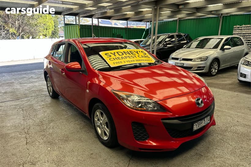 Red 2013 Mazda 3 Hatchback Neo