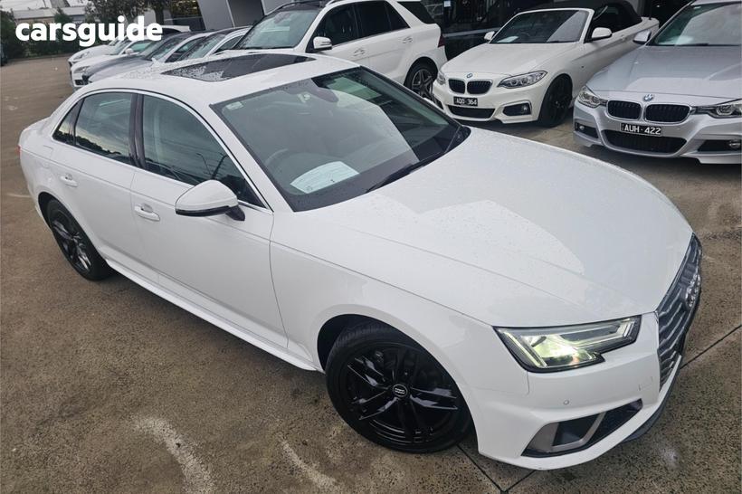 White 2019 Audi A4 Sedan 35 Tfsi S Tronic Sport