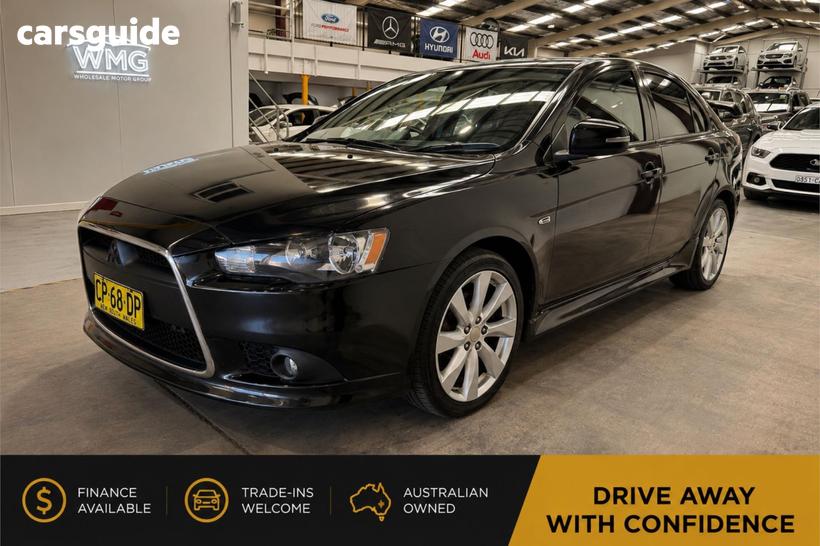 Black 2014 Mitsubishi Lancer Hatchback Gsr Sportback