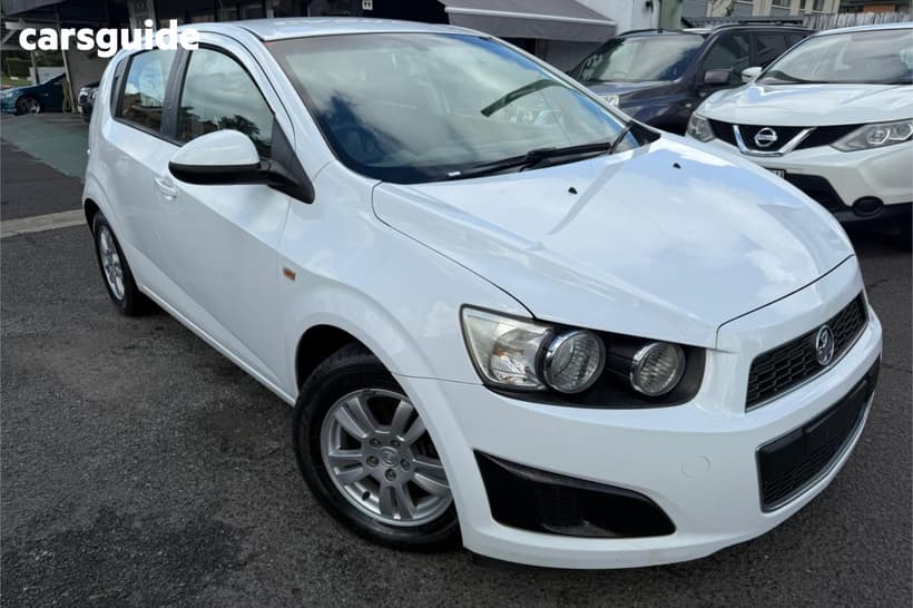 White 2014 Holden Barina Hatchback Cd