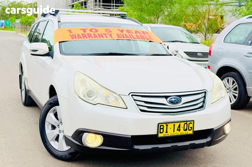 White 2011 Subaru Outback Wagon 2.5I