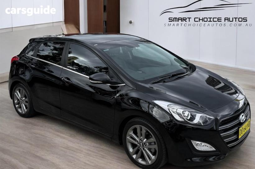 Black 2015 Hyundai I30 Hatchback Sr Premium