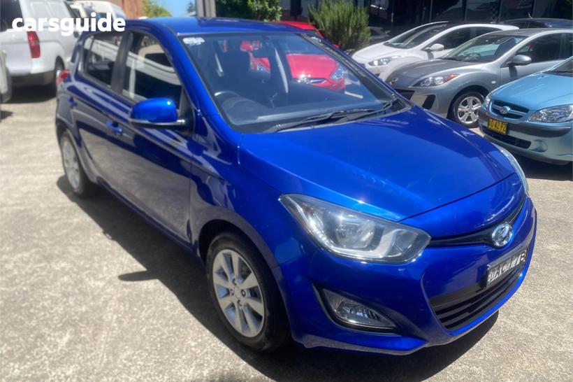 Blue 2015 Hyundai I20 Hatchback Elite
