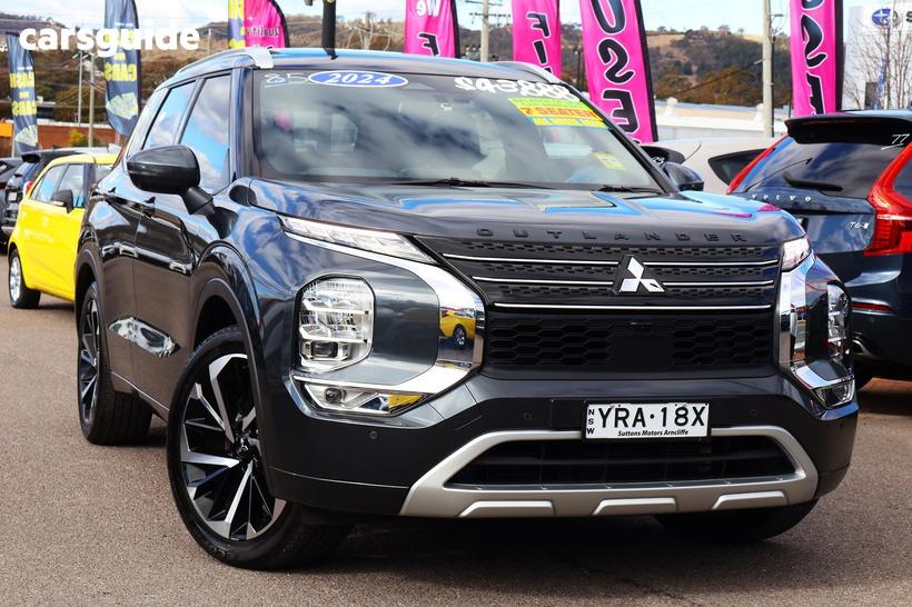 Grey 2024 Mitsubishi Outlander Wagon Exceed Tourer 7 Seat (Awd)