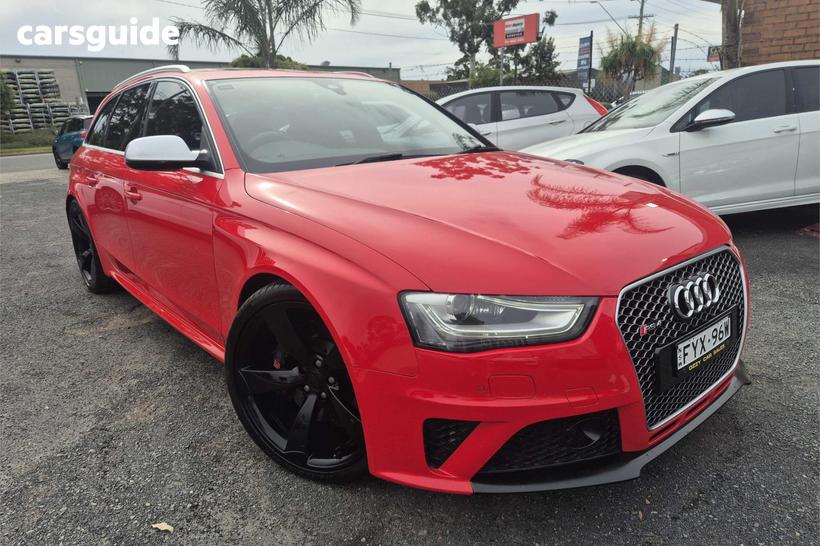 Red 2013 Audi RS4 Wagon Avant Quattro