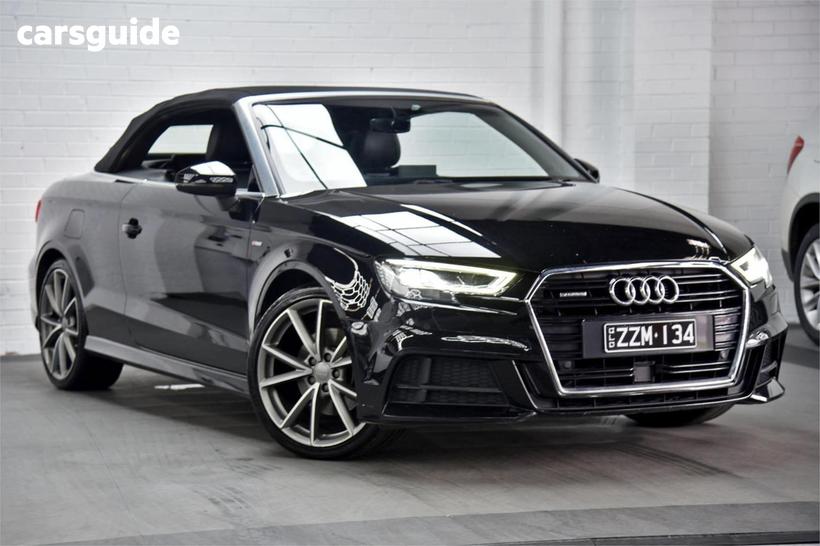Black 2018 Audi A3 Cabriolet 2.0 Tfsi S Tronic Quattro Sprt