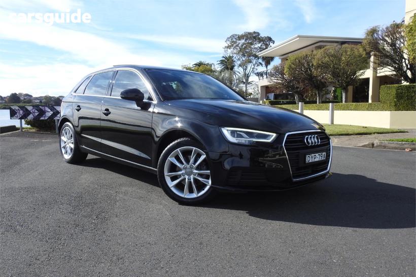 Black 2018 Audi A3 Hatchback 1.0 Tfsi Sportback