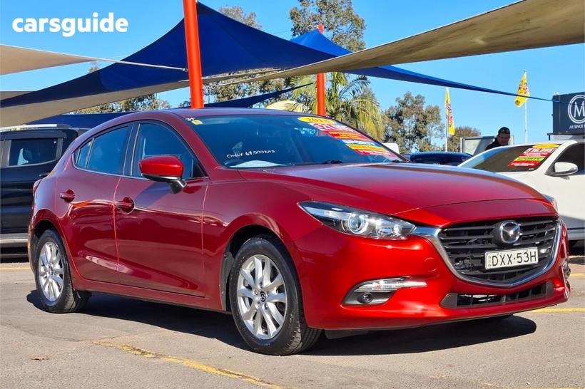 Red 2018 Mazda 3 Hatchback Touring