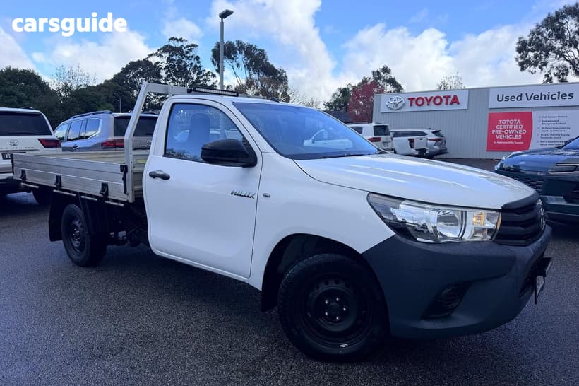 White 2017 Toyota Hilux Cab Chassis Workmate