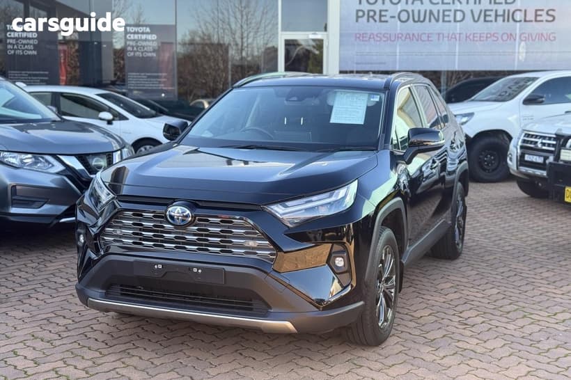 Black 2022 Toyota RAV4 Wagon Gxl (Awd) Hybrid