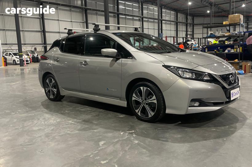 Silver 2021 Nissan Leaf Hatchback