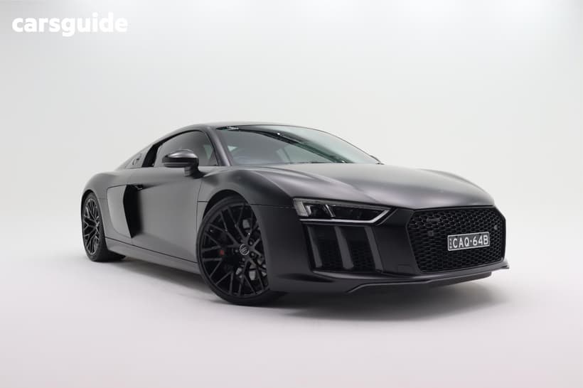 Black 2016 Audi R8 Coupe 5.2 Fsi Quattro