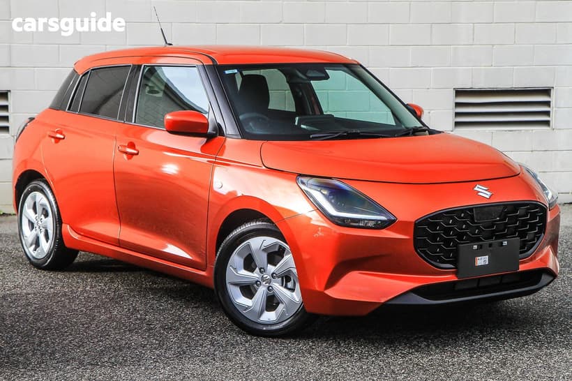 Orange 2025 Suzuki Swift Hatchback Hybrid Plus