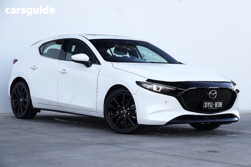 White 2026 Mazda Mazda3 Hatchback G25 Astina