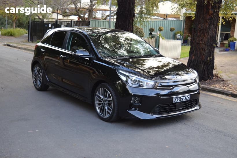 Black 2020 Kia RIO Hatchback Gt-Line