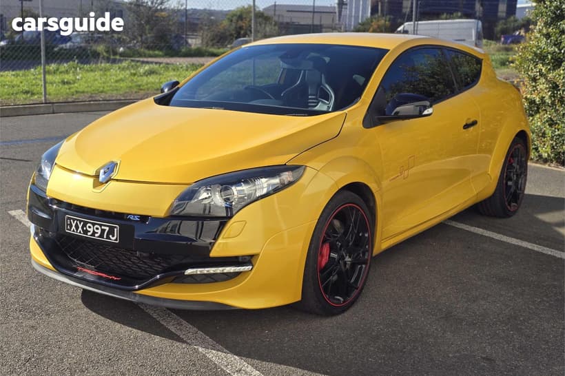 Yellow 2012 Renault Megane Coupe Rs 265 Trophy