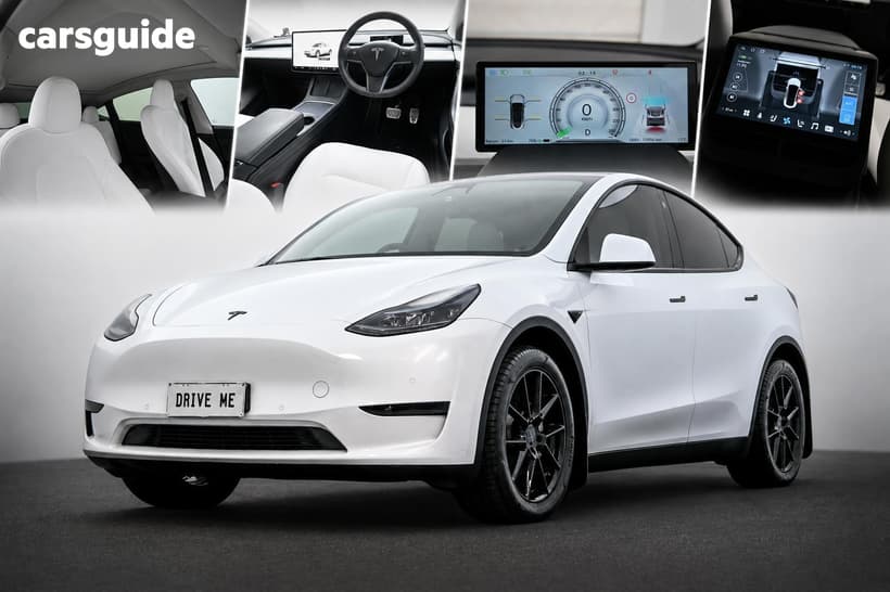 White 2022 Tesla Model Y Wagon Rear-Wheel Drive