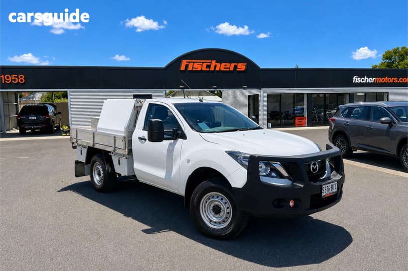 White 2015 Mazda BT-50 Cab Chassis Xt (4X4)