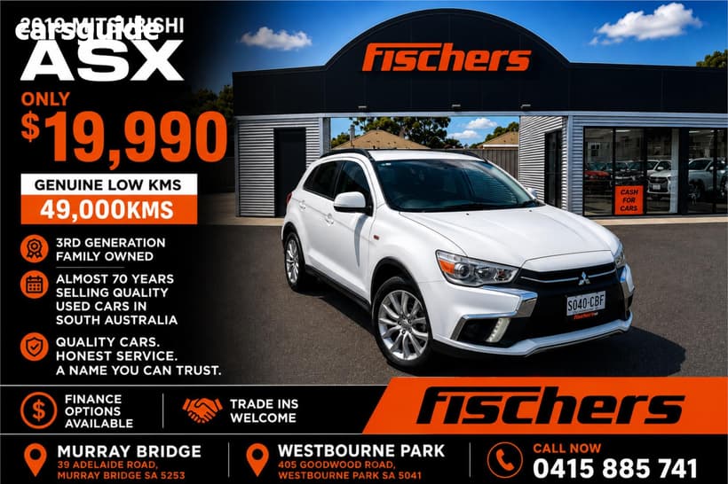 White 2019 Mitsubishi ASX Wagon Es (2Wd)
