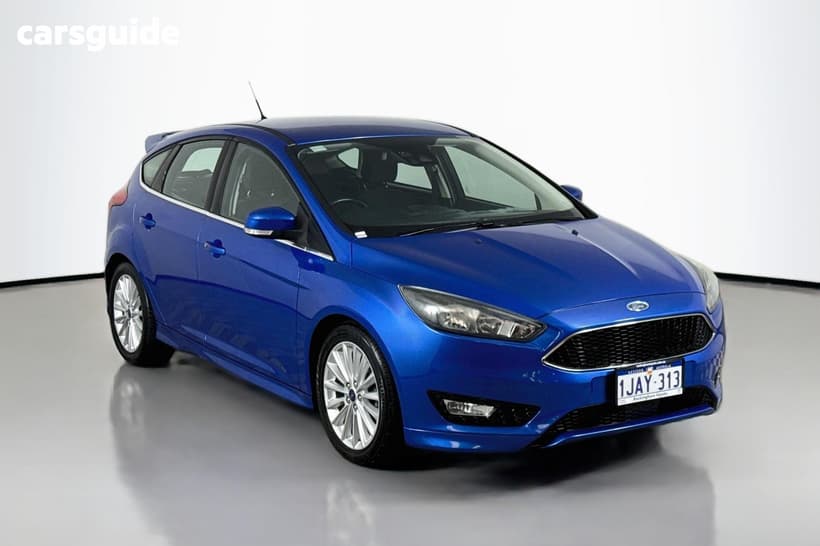 Blue 2017 Ford Focus Hatchback Sport