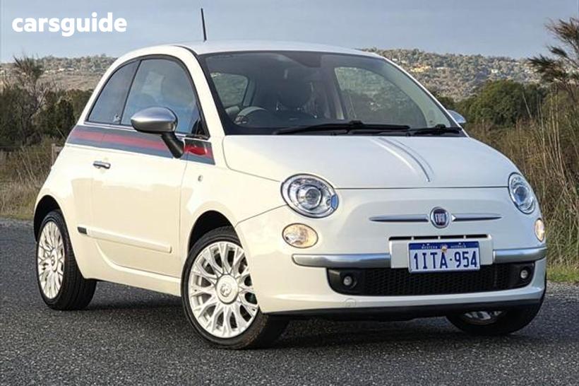 White 2013 Fiat 500 Hatchback By Gucci