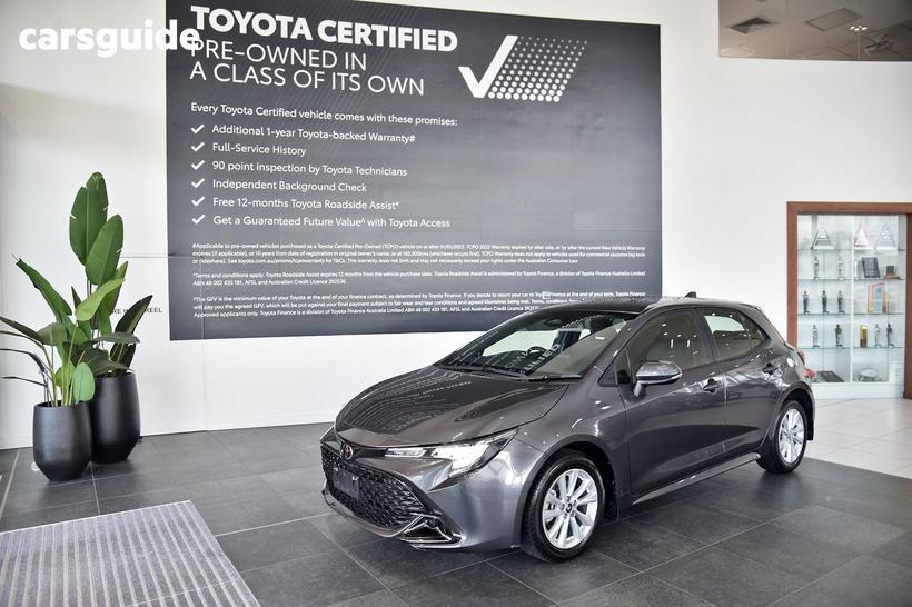 Grey 2024 Toyota Corolla Hatchback Ascent Sport
