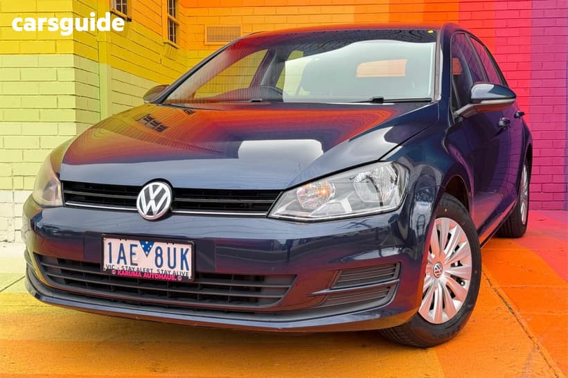 Blue 2013 Volkswagen Golf Hatchback 90 Tsi Trendline
