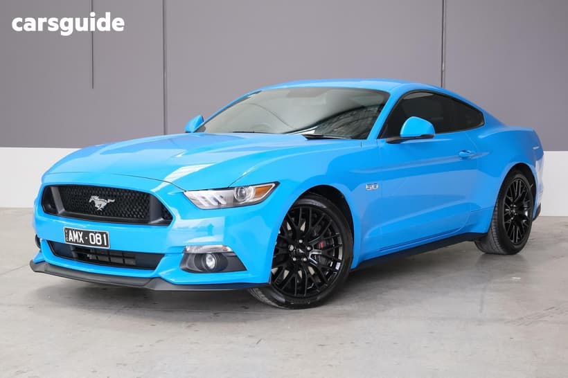 Blue 2017 Ford Mustang Coupe Fastback Gt 5.0 V8