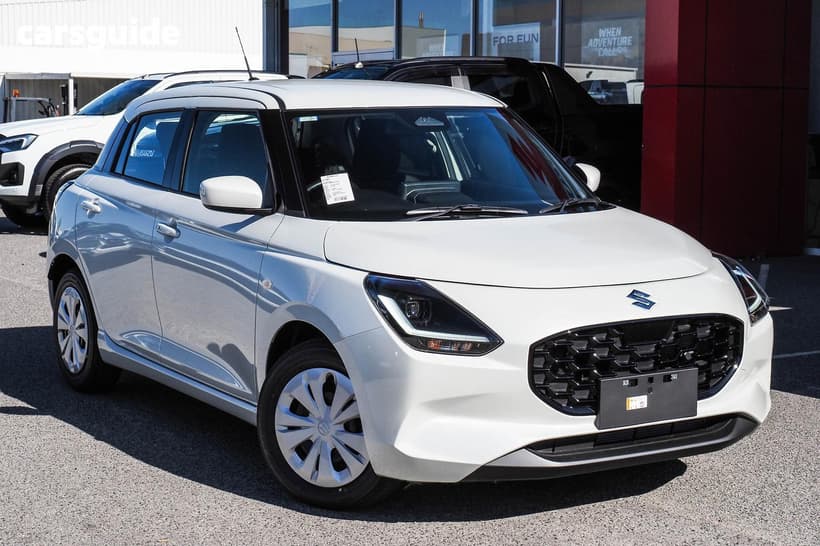 White 2025 Suzuki Swift Hatchback Hybrid