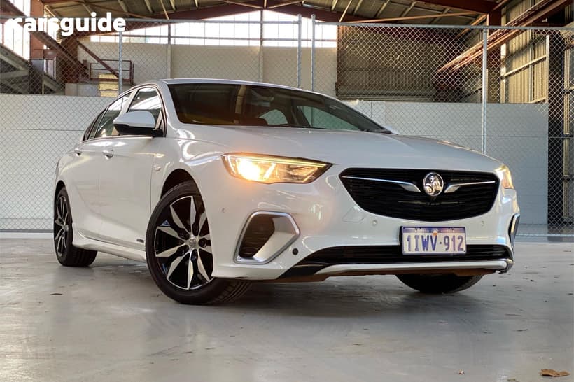 White 2020 Holden Commodore Liftback Rs