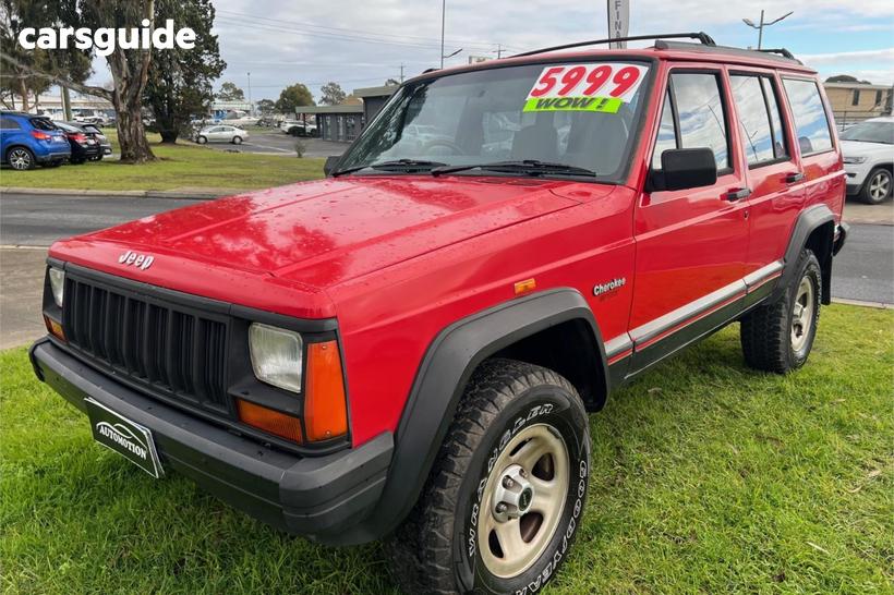 Red 1996 Jeep Cherokee Wagon Sport (4X4)