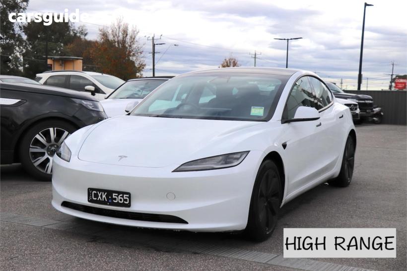 White 2024 Tesla Model 3 Sedan Long Range