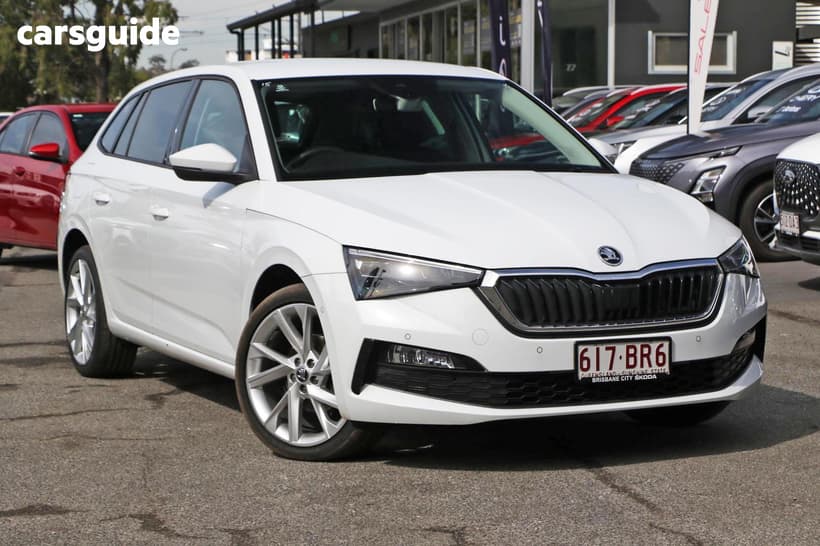 White 2020 Skoda Scala Hatchback 110 Tsi Ambition