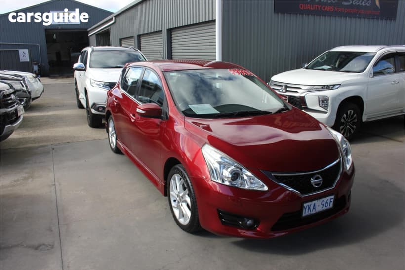 Red 2013 Nissan Pulsar Hatchback Sss