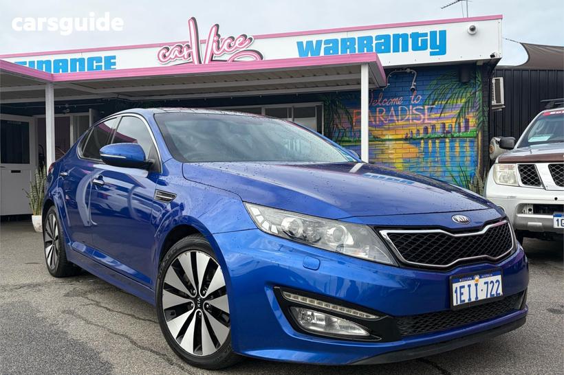 Blue 2013 Kia Optima Sedan Platinum