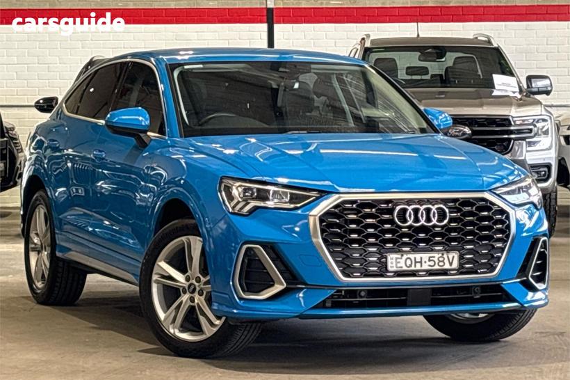 Blue 2021 Audi Q3 Sportback 35 Tfsi S Line