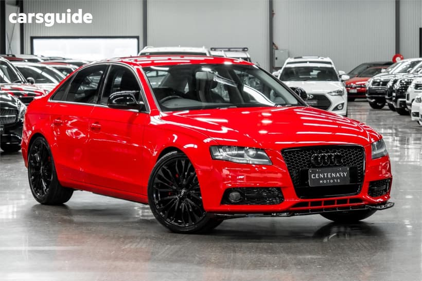 Red 2008 Audi A4 Sedan 2.0 Tdi