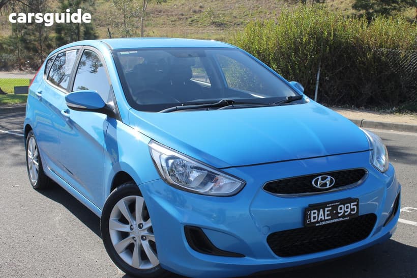 Blue 2019 Hyundai Accent Hatchback Sport