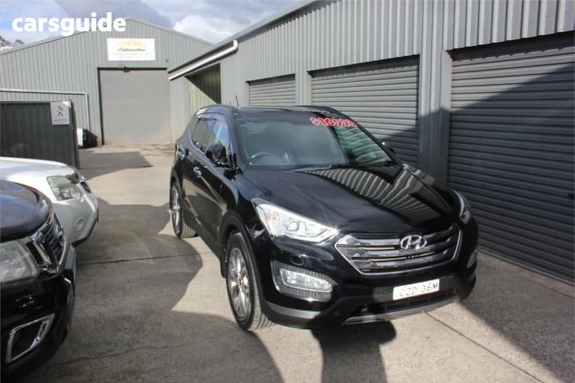 Black 2014 Hyundai Santa FE Wagon Highlander Crdi (4X4)