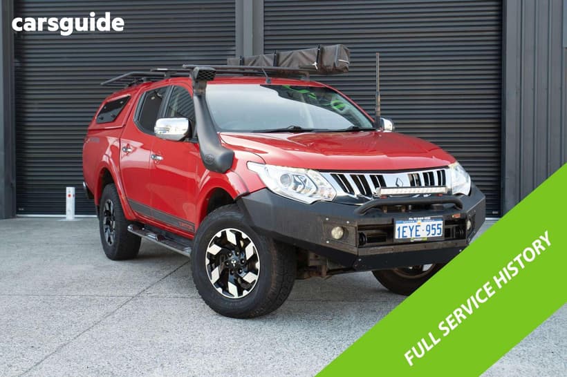 Red 2015 Mitsubishi Triton Dual Cab Utility Gls (4X4)