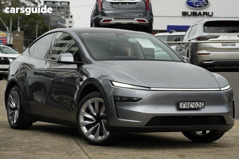 Grey 2025 Tesla Model Y Wagon Rear-Wheel Drive Launch Series